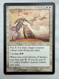 Decree of Justice x1 MTG Scourge 1x Magic Good Moderate Play MP - Image 1