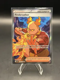 Fire Breather 119/94 Full Art Trainer Holo Me02: Phantasmal Flames Pokemon TCG - Image 1