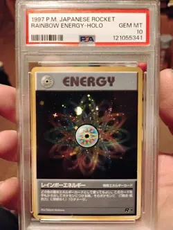 Pokemon Rainbow Energy PSA 10 Gem Mint Holo Team Rocket - Image 1