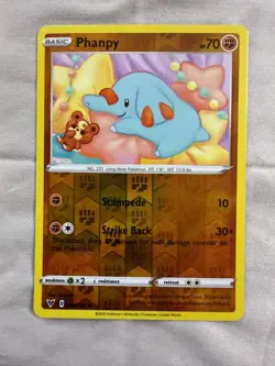 Phanpy 086/185 Reverse Holo - 2020 SWSH: Vivid Voltage | Pokemon TCG - Image 1