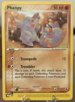 Phanpy 62/109 Ruby and Sapphire Regular NM Pokemon TCG Free Shipping - Image 1