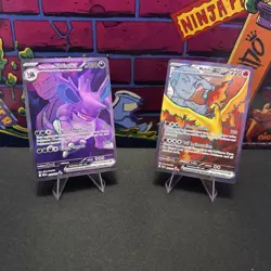 Pokemon TCG Team Rockets Nidoking EX 208/182 And Nidoking EX 216/182 Lot Of 2 NM - Image 1
