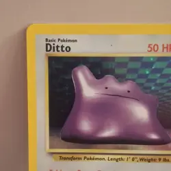 Pokemon TCG Ditto 3/62 Fossil Holo Rare Unlimited NM Very clean - Image 2