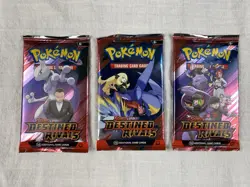 Pokemon TCG: Scarlet and Violet Destined Rivals x3 Booster Pack Factory Sealed - Image 1