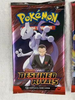Pokemon TCG: Scarlet and Violet Destined Rivals x3 Booster Pack Factory Sealed - Image 2