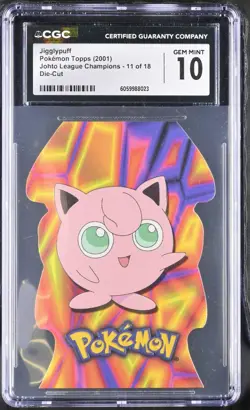 Pokemon Jigglypuff 11 Die Cut Topps Johto League Champions - CGC 10 - Image 1