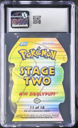 Pokemon Jigglypuff 11 Die Cut Topps Johto League Champions - CGC 10 - Image 2