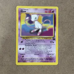 Vintage Pokemon Mew black star Promo 8 Wotc Promo Regular MP - Image 1