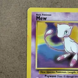 Vintage Pokemon Mew black star Promo 8 Wotc Promo Regular MP - Image 2