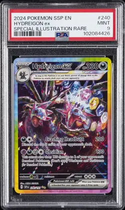 2024 POKEMON SSP EN-SURGING SPARKS SPECIAL ILLUSTRATION RARE HYDREIGON EX PSA 9 - Image 1