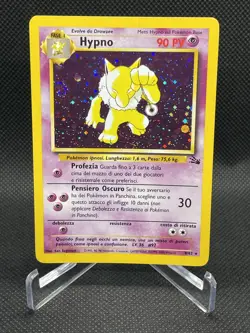 Hypno Pokemon TCG 8/62 Fossil Holo-SWIRL NM - Image 1