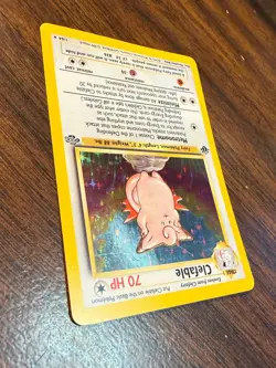 CLEFABLE 1 1ST EDITION HOLOFOIL JUNGLE 1999 POKEMON NM - Image 4