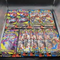 Pokemon Mega Evolution TCG Booster Pack Lot (10) New & Sealed - Image 1