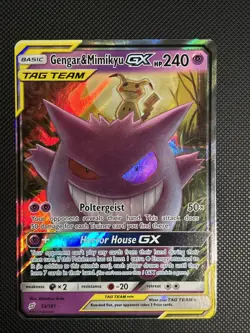 The Pokemon Company Gengar & Mimikyu GX 53/181 Team Up Holo TAG TEAM 240 - Image 1
