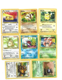 LOT OF 17 POKEMON CARS 64 SERIES BASET (1995,96,98) - Image 1