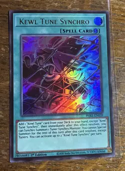 Yugioh Kewl Tune Synchro PHRE-EN039 Ultra Rare 1st Edition NM - Image 1