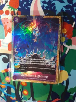 One Piece Gum-Gum Lightning OP09-077 Premium Best Selection Vol 4 English NM - Image 1