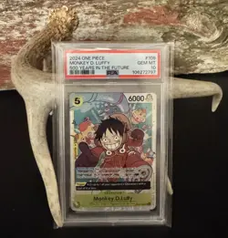Monkey D. Luffy 500 Years In The Future EN SR OP07-109 One Piece PSA 10 English - Image 1