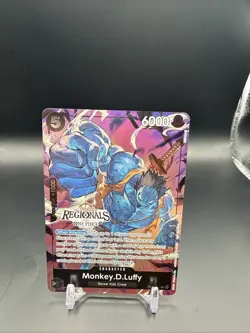 Monkey D Luffy OP07-091 2024 Offline Regionals Participant Promo One Piece NM - Image 1