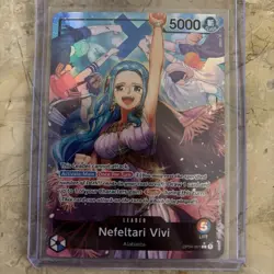 One Piece Nefeltari Vivi OP04-001 Kingdoms of Intrigue Alt Art Leader -Near Mint - Image 1