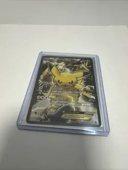 Pokemon TCG: PIKACHU EX- XY124 holo card DAMAGED ng11306 - Image 2