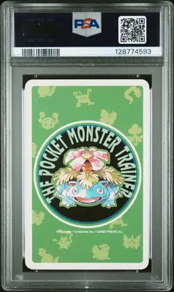 Pokemon Green Meowth Queen of Spades Playing Poker Card 1996 PSA 10 GEM MINT - Image 2