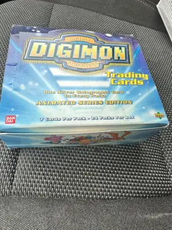 Digimon Booster Box Animated Series Edition Trading Cards 1999 (sealed packs) - Image 1