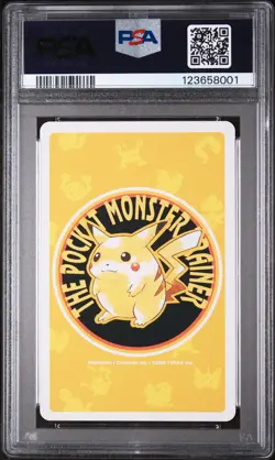 1998 POKEMON YELLOW VERSION PLAYING CARDS 9 OF SPADES #133 EEVEE PSA 10 - Image 2