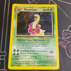 Meganium Neo Genesis 11/111 Unlimited Holo Pokemon Card LP - Image 1