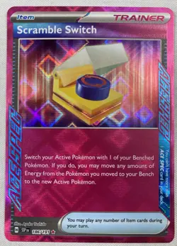 Pokemon Surging Sparks Scramble Switch Ace Spec Rare Card 186/191 Holo NM - Image 1