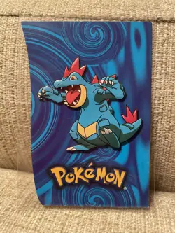 Feraligatr Die-cut Embossed Pokemon Card #160 Johto League Stage Three 9 Of 15 - Image 1