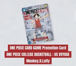 One Piece Monkey.D.Luffy US College Basketball Promo Card PRESALE - Image 3