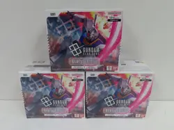 (3) Lot 2025 Gundam Card Game Newtype Rising GD01 Factory Sealed Booster Box - Image 1