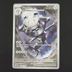 Pokemon TCG Card Steelix 150/132 Mega Evolutions Illustration Rare - NM - Image 1