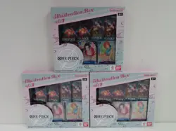 (3) Lot 2022 One Piece Card Game Illustration Box Vol. 1 Factory Sealed Sealed - Image 1