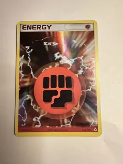 Pokemon Fighting Energy 110/110 EX Holon Phantoms Holo Rare Card LP - Image 1