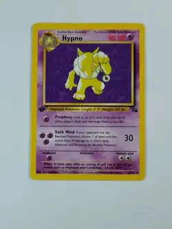 Pokemon Card 1st Edition Hypno 23/62 Fossil Regular US - Image 1