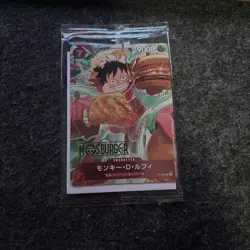 【SEALED】Monkey D. Luffy P-080 MOS BURGER PROMO Sealed ONE PIECE Card Japanese - Image 1