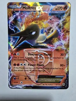 Pokemon Moltres EX TCG 14/135 Plasma Storm Team Ultra Rare Holo Card - Image 1
