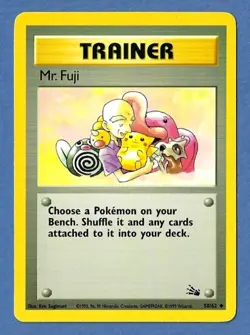 5 RARE 1999 POKEMON FOSSILE BASE SET NON-HOLO TRAINER CARDS 58/62 - 62/62 EX-NM+ - Image 2