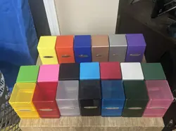 SET OF 20 Ultra Pro Satin Tower deck boxes - Image 4