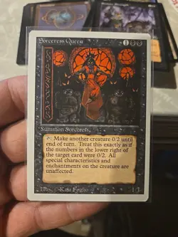 MTG Revised Sorceress Queen Never Played M/NM - Image 1