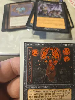 MTG Revised Sorceress Queen Never Played M/NM - Image 2