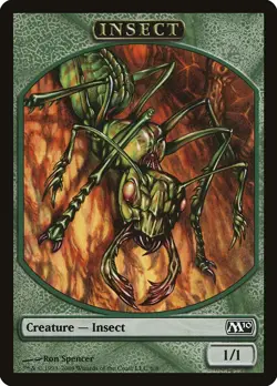 Insect 1x TOKEN MtG ENGLISH Magic 2010 SP/NM - Image 1