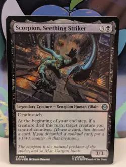 MTG Scorpion, Seething Striker 64 Marvel's Spider-Man FOIL - NM - Image 1