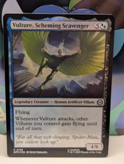 FOIL Vulture, Scheming Scavenger - MTG - Marvel's Spider-Man - Magic - 158 - NM - Image 1