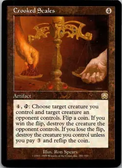 Mercadian Masques Crooked Scales MTG MP - Image 1