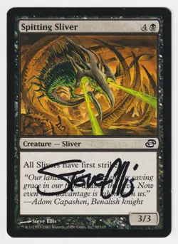 Signed Spitting Sliver MP Planar Chaos Artist Steve Ellis 2007 WOTC MTG Magic! - Image 1