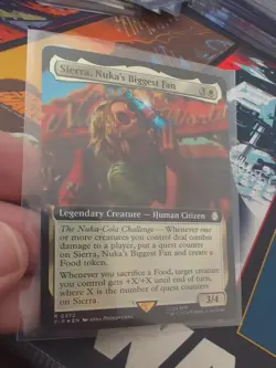 Sierra, Nuka's Biggest Fan - Foil - Extended Art - Fallout MTG - NM - Image 1