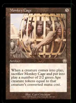 MTG Monkey Cage LP Light Play Mercadian Masques [5148] - Image 1